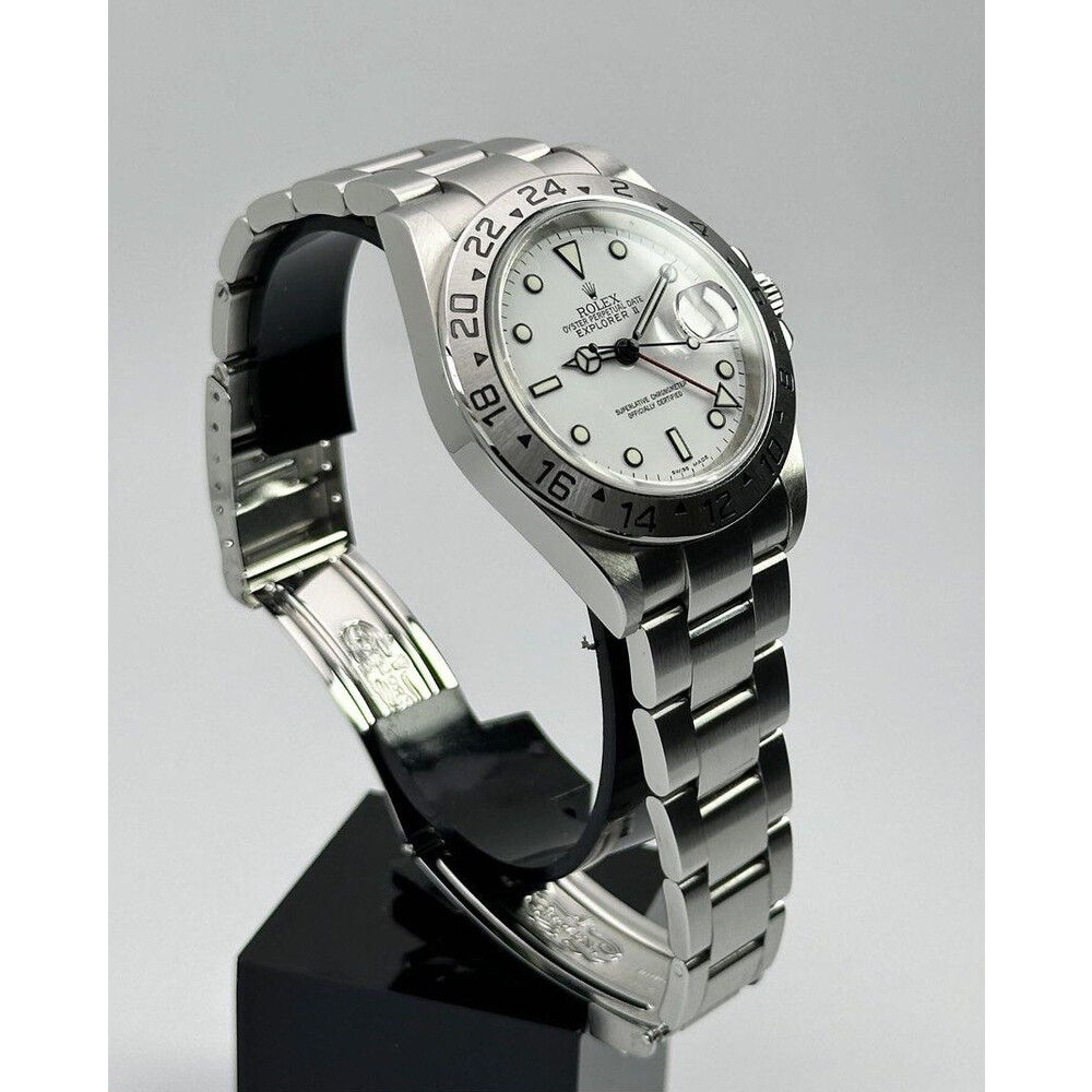 (SOLD!!) 40mm • 2000 Rolex Explorer 2 Polar ref.16570 Automatic GMT